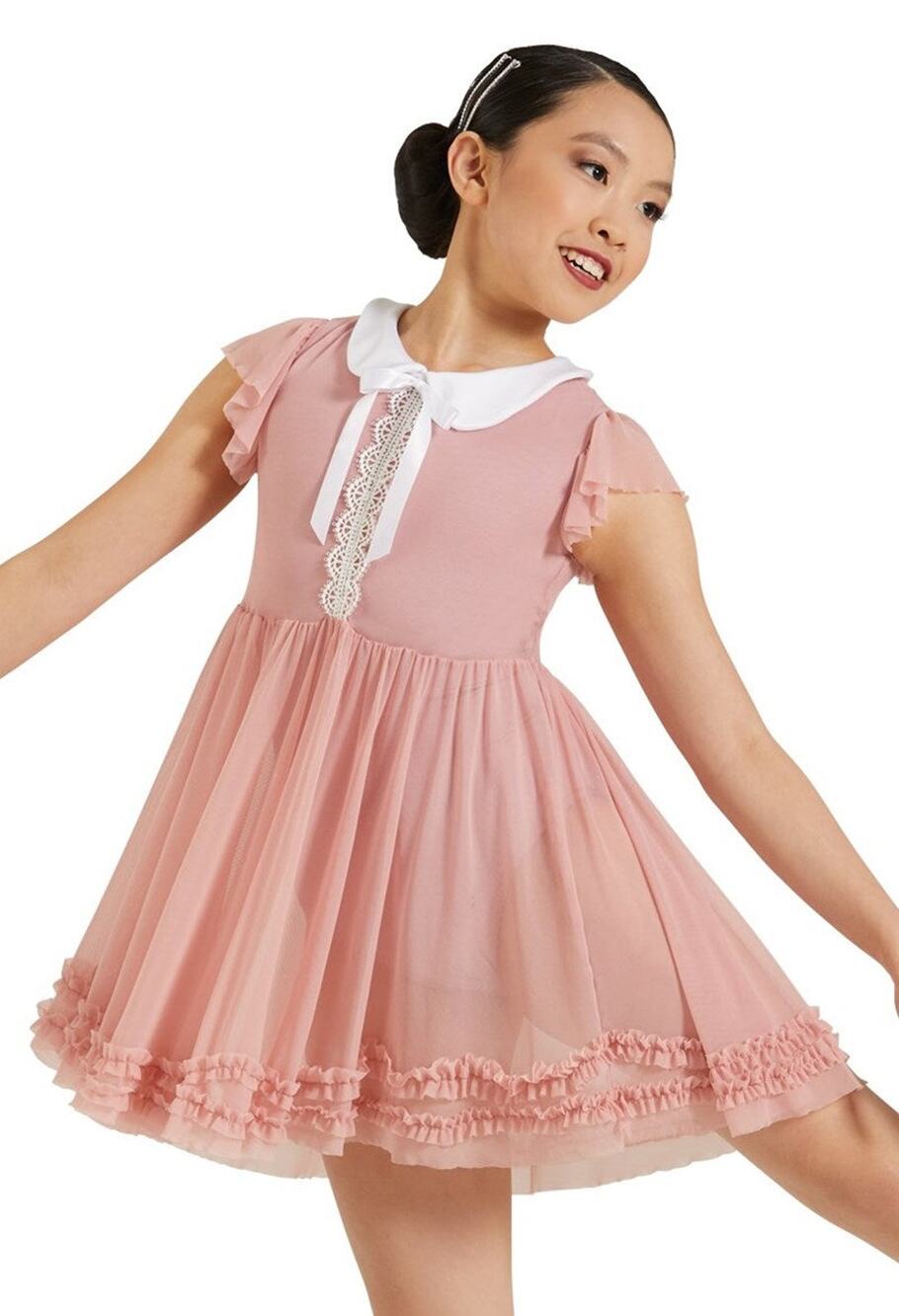 Dance Costume Weissman 11931 XS Child Pink Dress Lyrical Contemporary